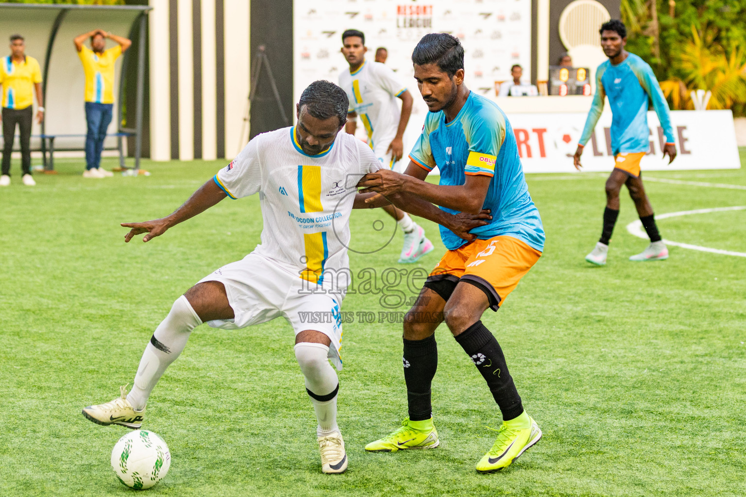 Oblu Sangli vs Joy Island in Resort League 2025 (North Male Zone) day 4 was held on Saturday, 6th September 2025 in One And Only Reethi Rah Maldives Resort, Photos: Areef Adam / images.mv
