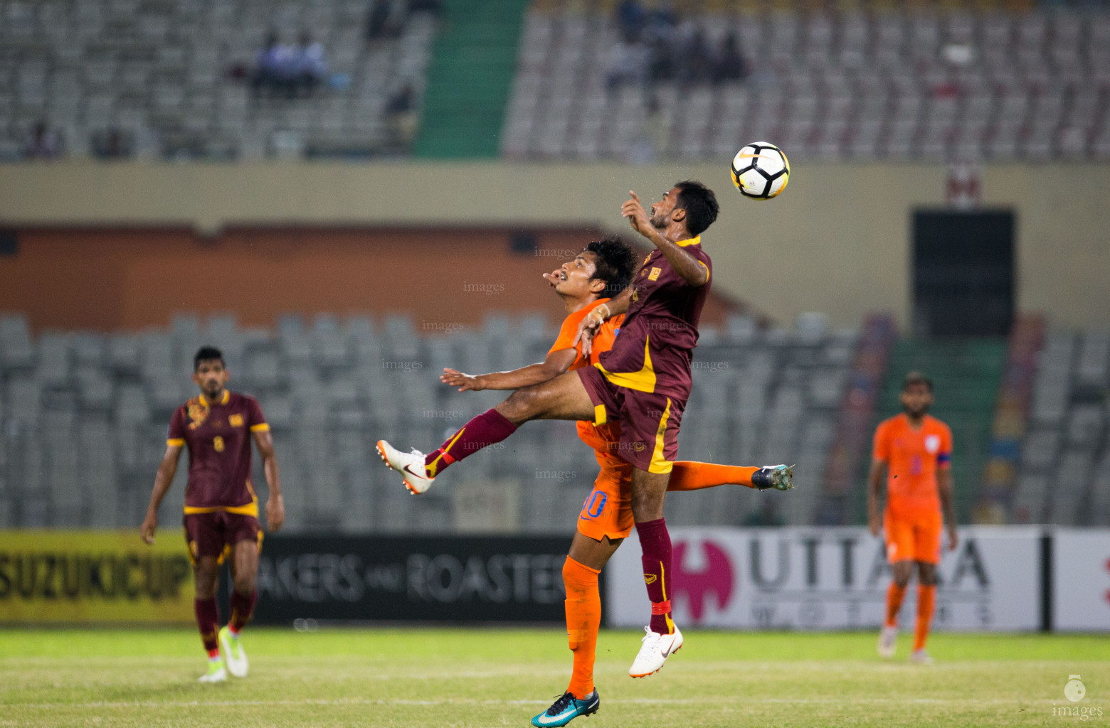 India vs Sri Lanka in SAFF Suzuki Cup 2018 in Dhaka, Bangladesh, Wednesday, September 05, 2018. (Images.mv Photo/Suadhu Abdul Sattar.