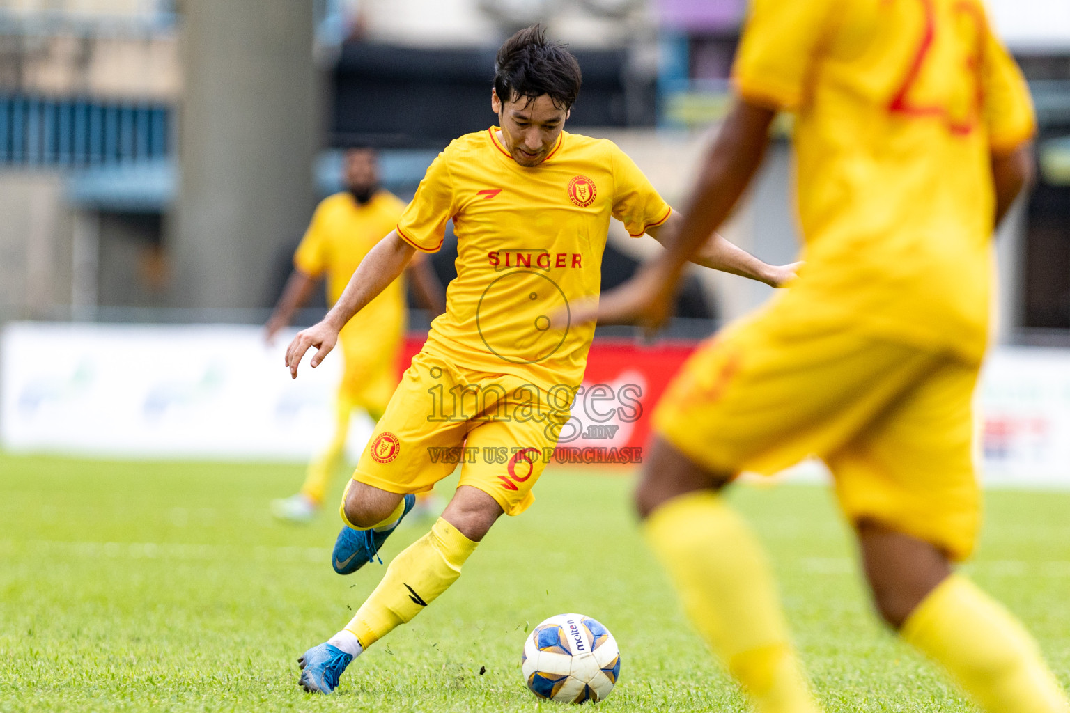 Club P.K vs Victory Sports Club in Day 3 of Second Division 2023 in Male' Maldives on Thursday, 28th December 2023. Photos: Nausham Waheed / images.mv