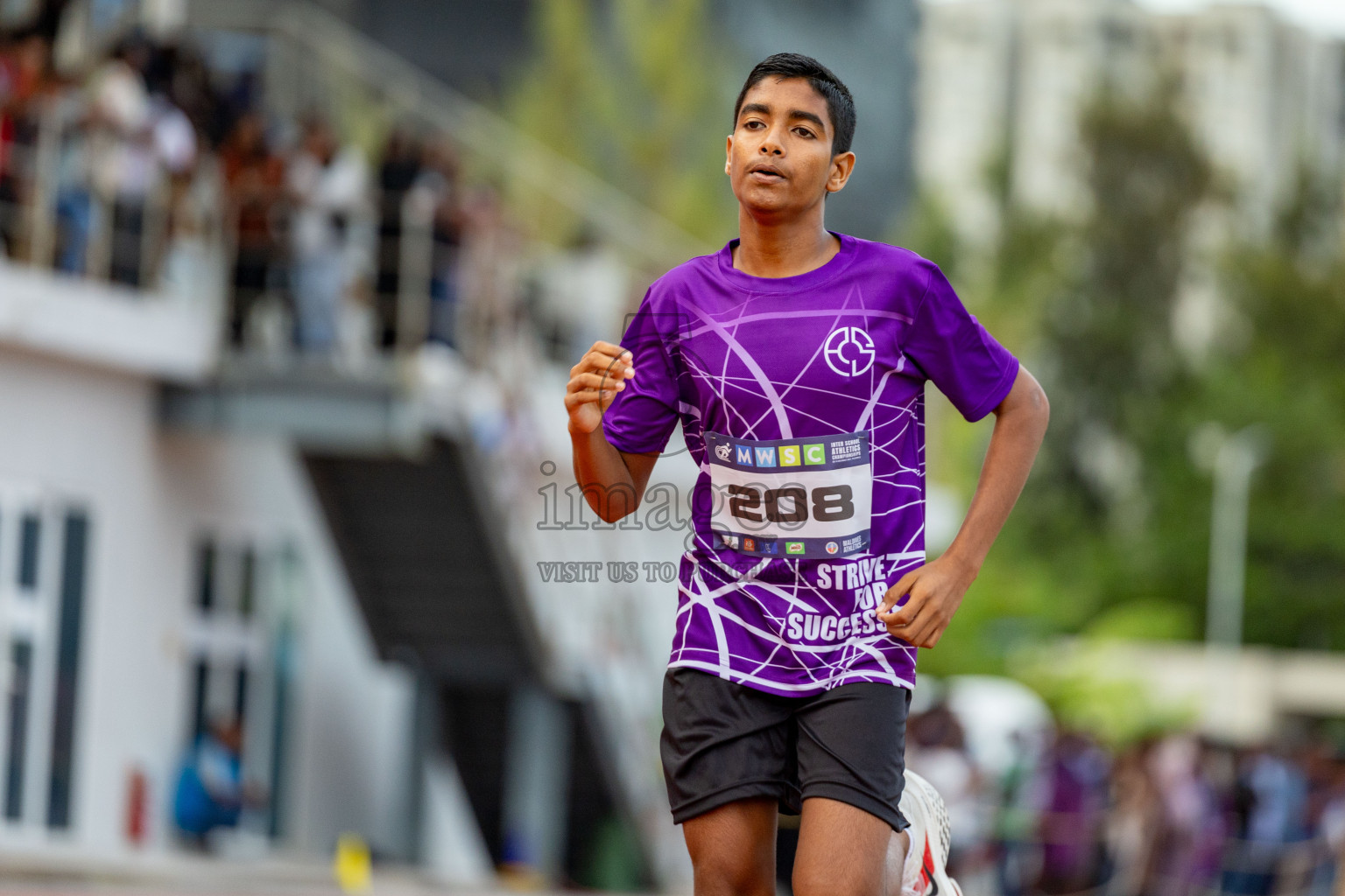 Day 2 of MWSC Interschool Athletics Championships 2024 held in Hulhumale Running Track, Hulhumale, Maldives on Sunday, 10th November 2024. 
Photos by: Hassan Simah / Images.mv