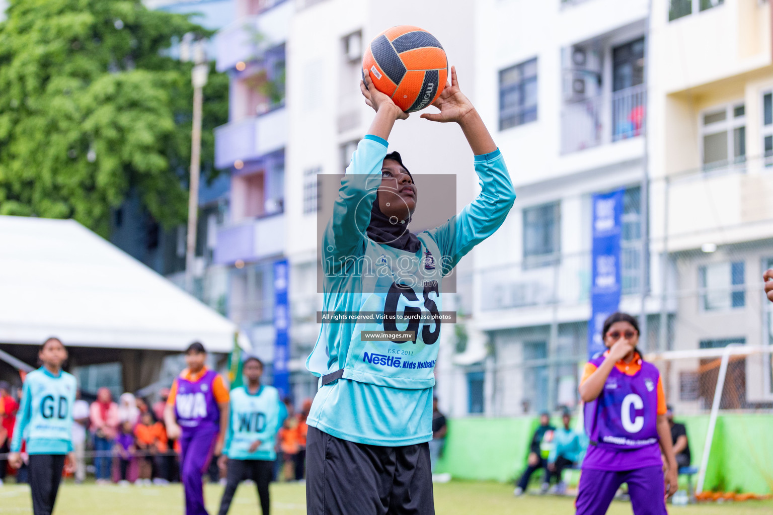 Day 1 of Nestle' Kids Netball Fiesta 2023 held in Henveyru Stadium, Male', Maldives on Thursday, 30th November 2023. Photos by Nausham Waheed / Images.mv