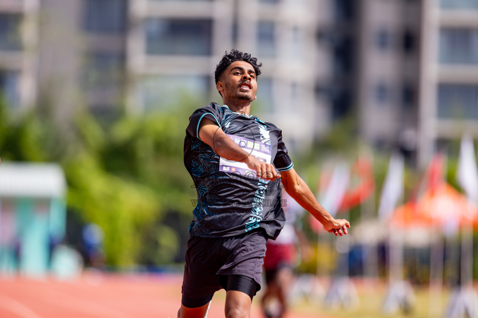 Day 3 of MWSC Interschool Athletics Championships 2024 held in Hulhumale Running Track, Hulhumale, Maldives on Monday, 11th November 2024. 
Photos by: Hassan Simah / Images.mv