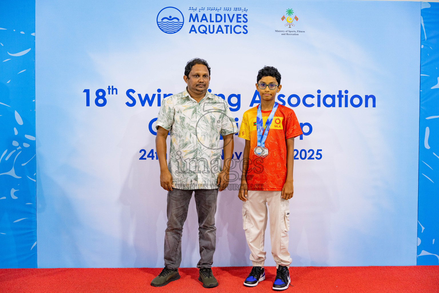 18th Swimming Association Championship 2025, Closing Ceremony was held on Saturday, 29th November 2025 at Swimming Track Hulhumale', Maldives. Photos: Areef Adam / images.mv