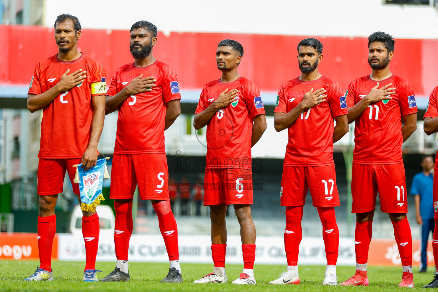 Maldives vs Tajikistan in the AFC Asian Cup Saudi Arabia 2027 Qualifier was played in Male' Maldives on Tuesday, 14th October 2025. 
Photos: Raaif Yoosuf / images.mv