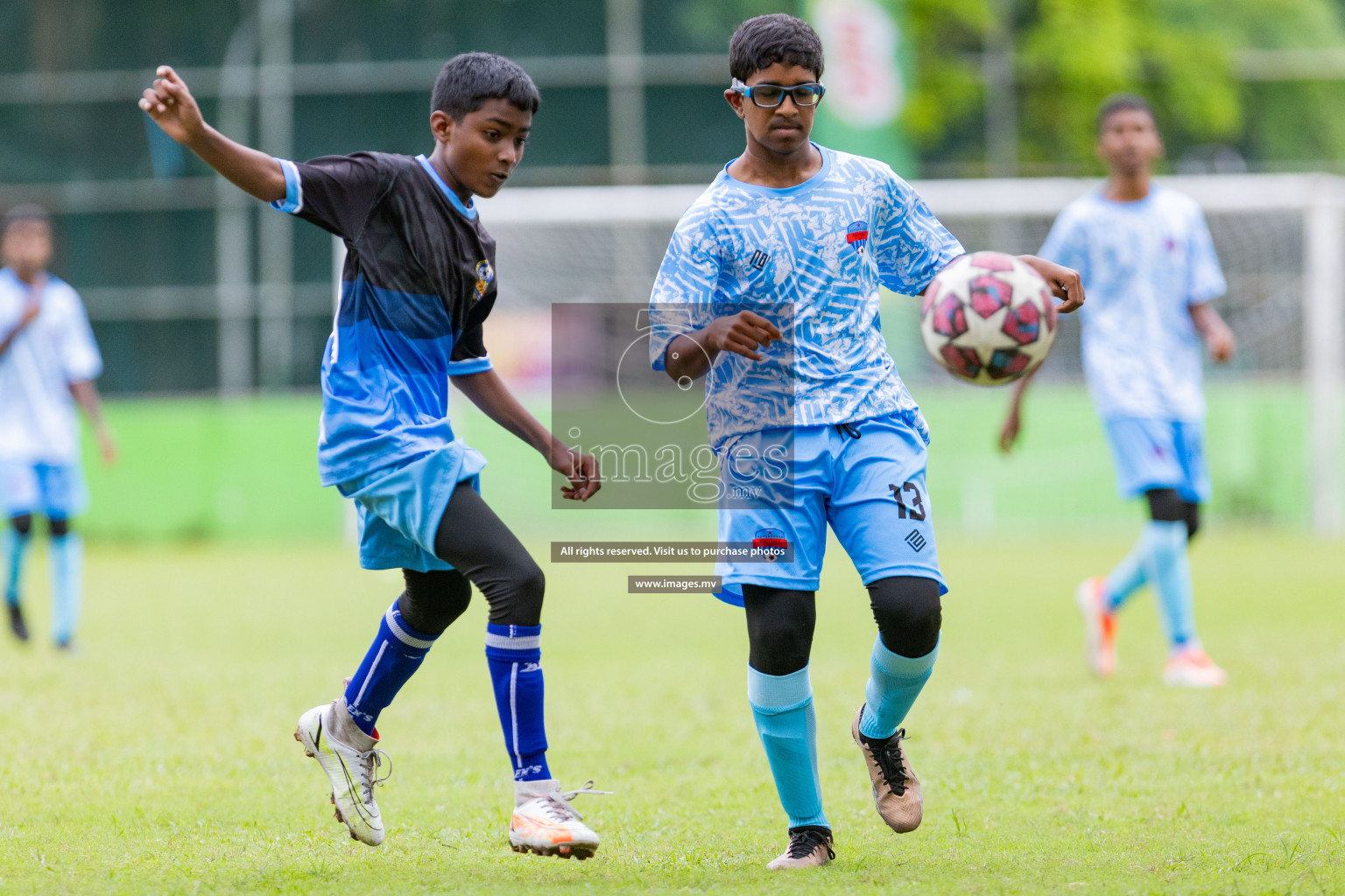 Day 1 of MILO Academy Championship 2023 (u14) was held in Henveyru Stadium Male', Maldives on 3rd November 2023. Photos: Nausham Waheed / images.mv