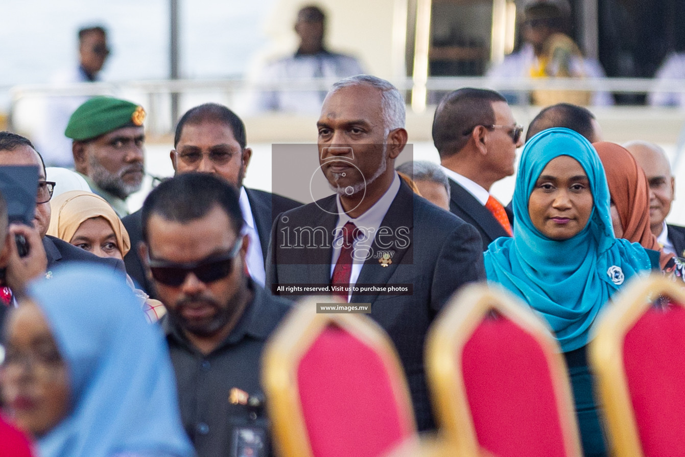 The Inauguration of the 8th President of Maldives was held in Jumhooree Maidhaan, Male', Maldives on 17th November 2023. Photos: Nausham Waheed / images.mv