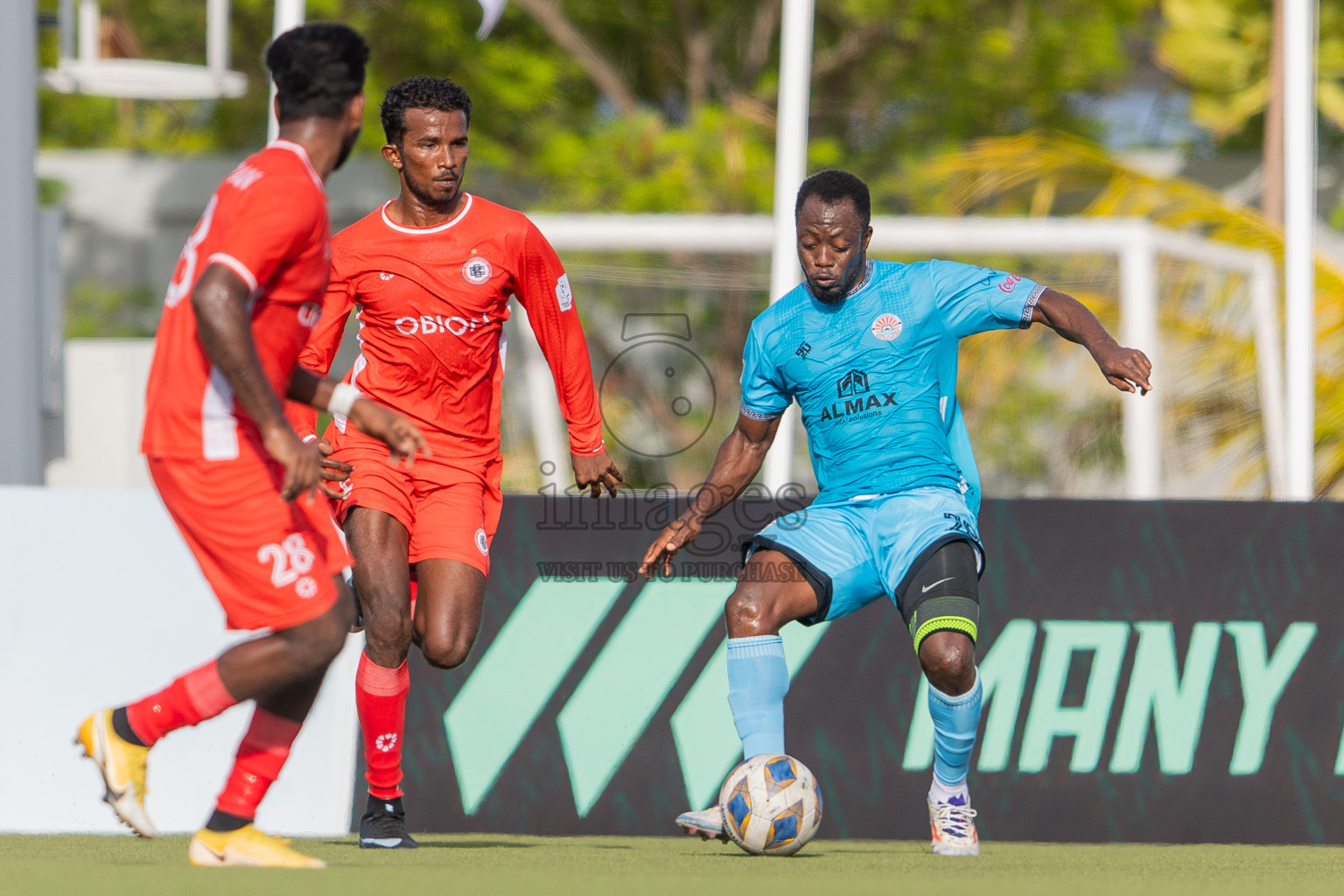 Semi Finals Match 01 Irumathi FC VS CC Sports Club in Day 7 of Eydhafushi Cup 2025 held in Eydhafushi Football Stadium at B. Eydhafushi, Maldives on Friday, 12th September 2025. Photos: Arif Rasheed / images.mv