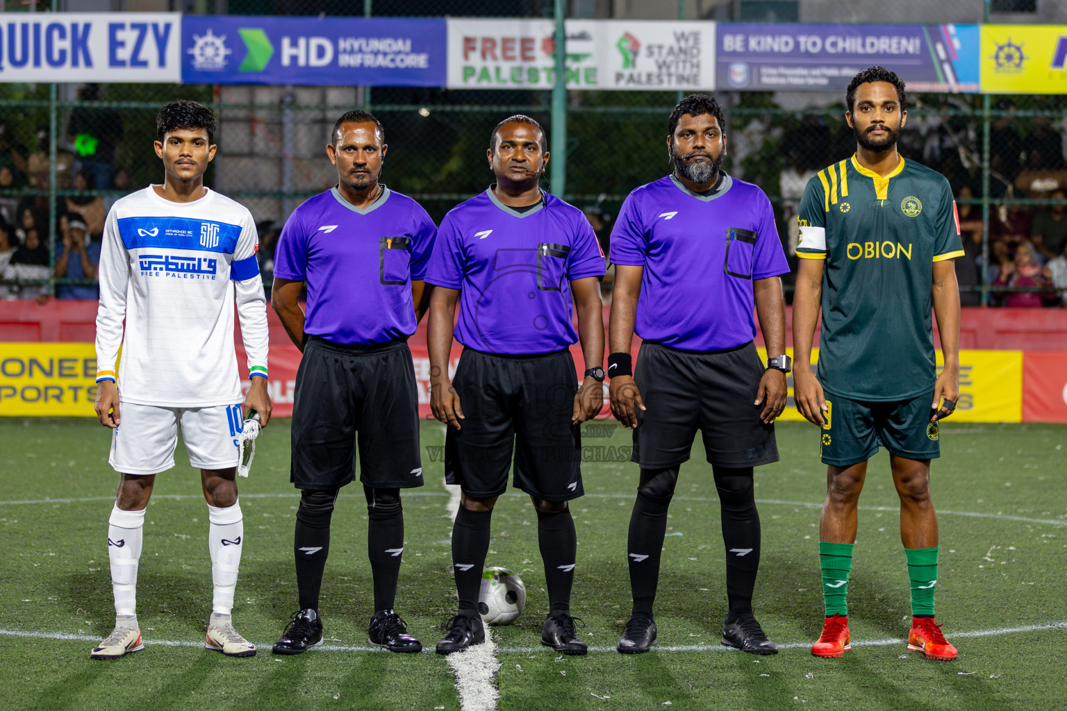 S. Hithadhoo VS Dhandimagu on Day 33 of Golden Futsal Challenge 2024, held on Sunday, 18th February 2024, in Hulhumale', Maldives Photos: Hassan Simah / images.mv