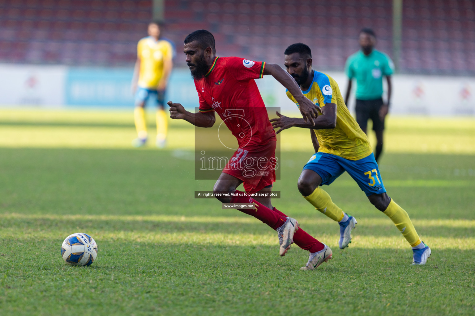 Club Valencia vs De Grande Sports Club in Ooredoo Dhivehi Premier League 2021/22 on 16th July 2022, held in National Football Stadium, Male', Maldives Photos: Hassan Simah/ Images mv