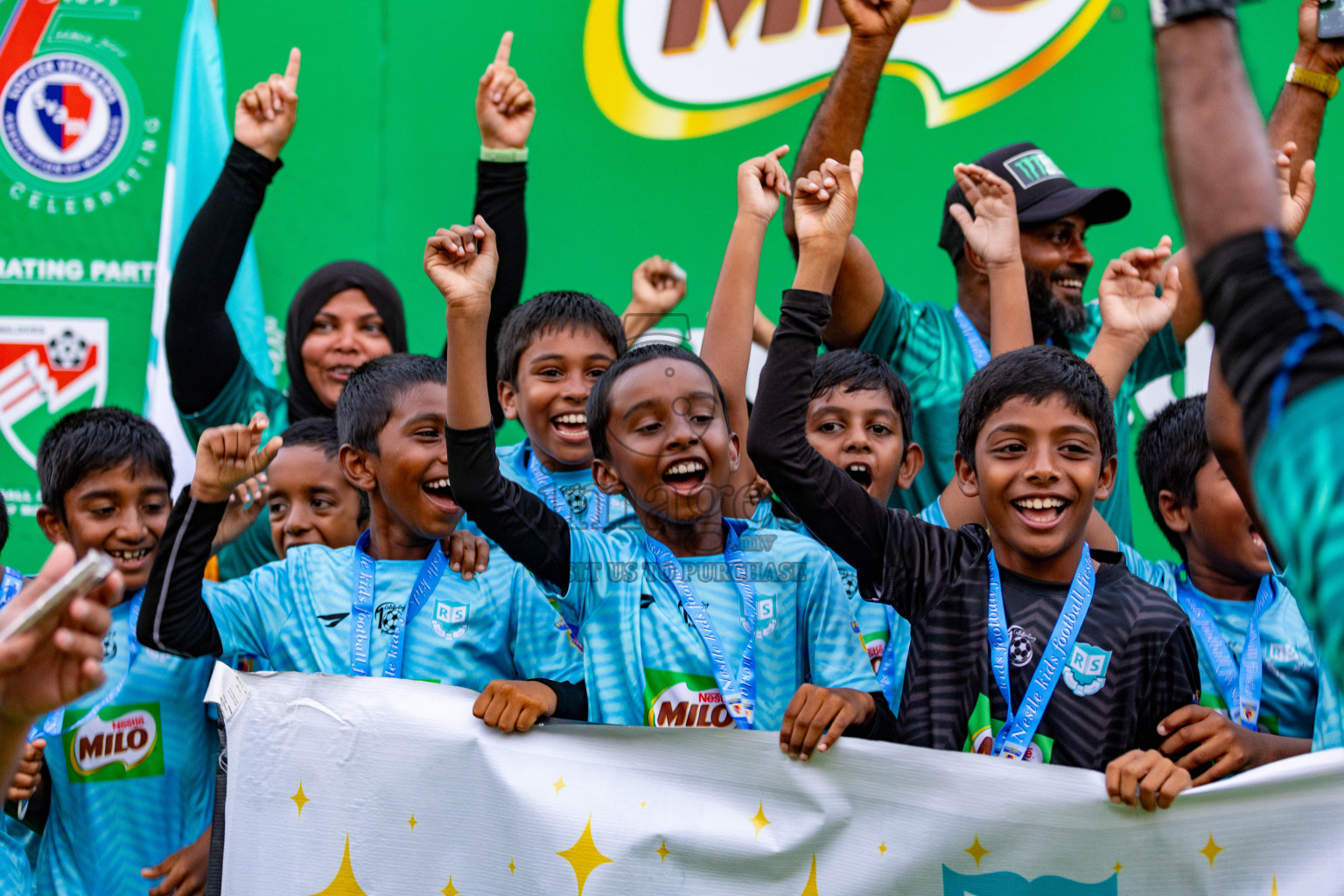 Day 2 of MILO Kids Football Fiesta was held at National Stadium in Male', Maldives on Saturday, 24th February 2024.