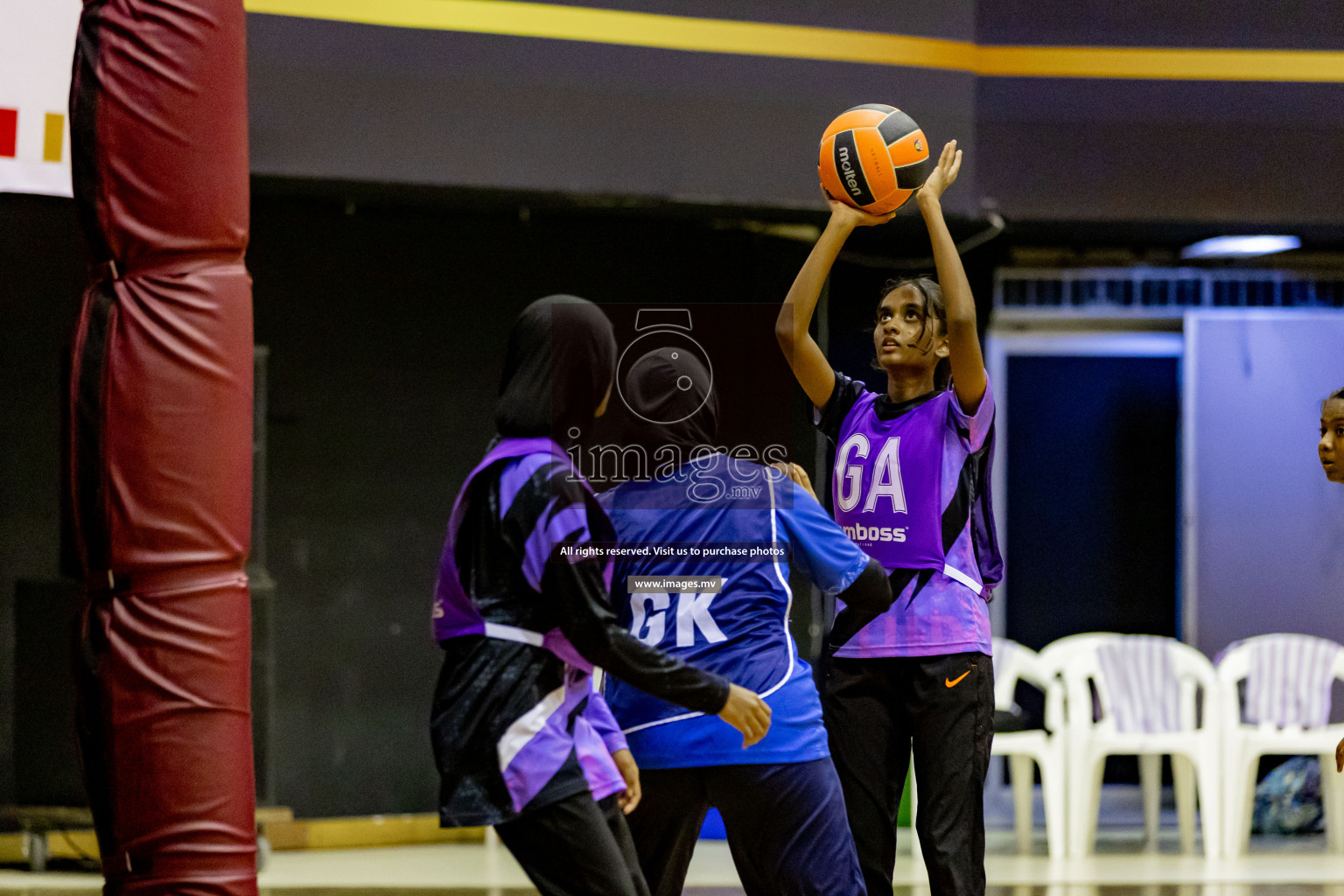 Day 8 of 24th Interschool Netball Tournament 2023 was held in Social Center, Male', Maldives on 3rd November 2023. Photos: Hassan Simah, Nausham Waheed / images.mv