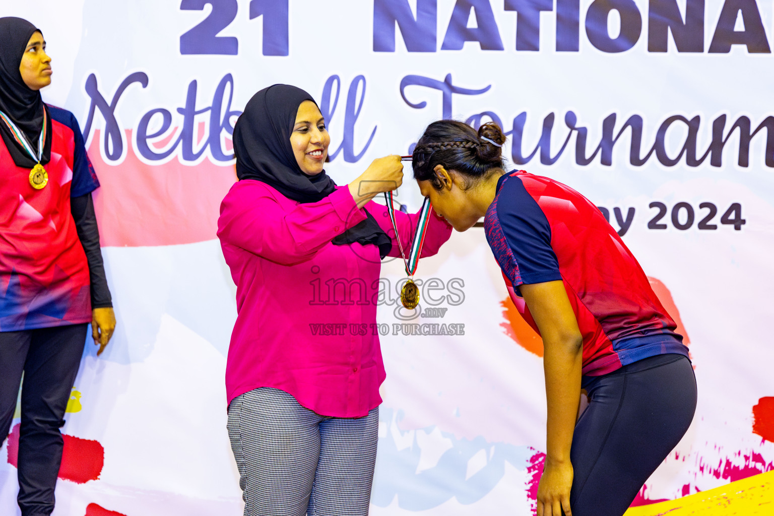 Club Matrix vs Club Green Streets in Final of 21st National Netball Tournament was held in Social Canter at Male', Maldives on Wednesday, 22nd May 2024. Photos: Nausham Waheed / images.mv