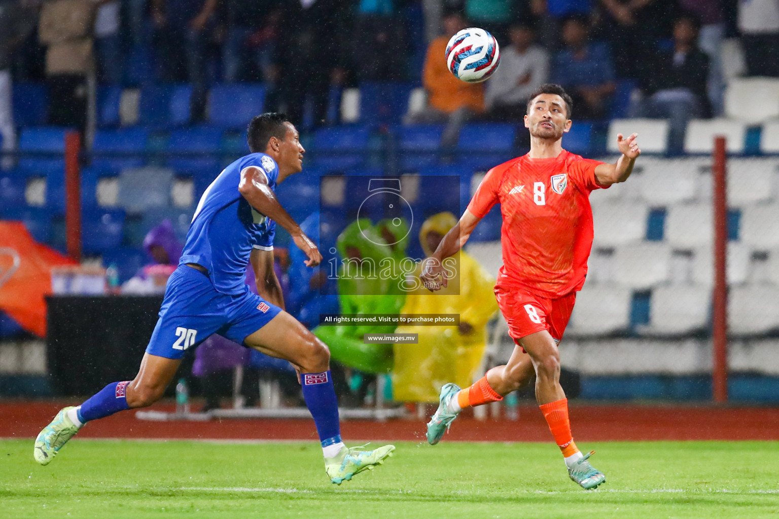 Nepal vs India in SAFF Championship 2023 held in Sree Kanteerava Stadium, Bengaluru, India, on Saturday, 24th June 2023. Photos: Hassan Simah / images.mv