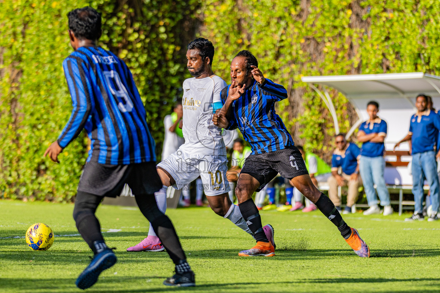 Conrad Maldives vs Waldorf Astoria in Semi Final of Resort Super League 2025 was held on Monday, 3rd November 2025 in Jumeirah Olhaheli Island Maldives, Photos: Areef Adam / images.mv