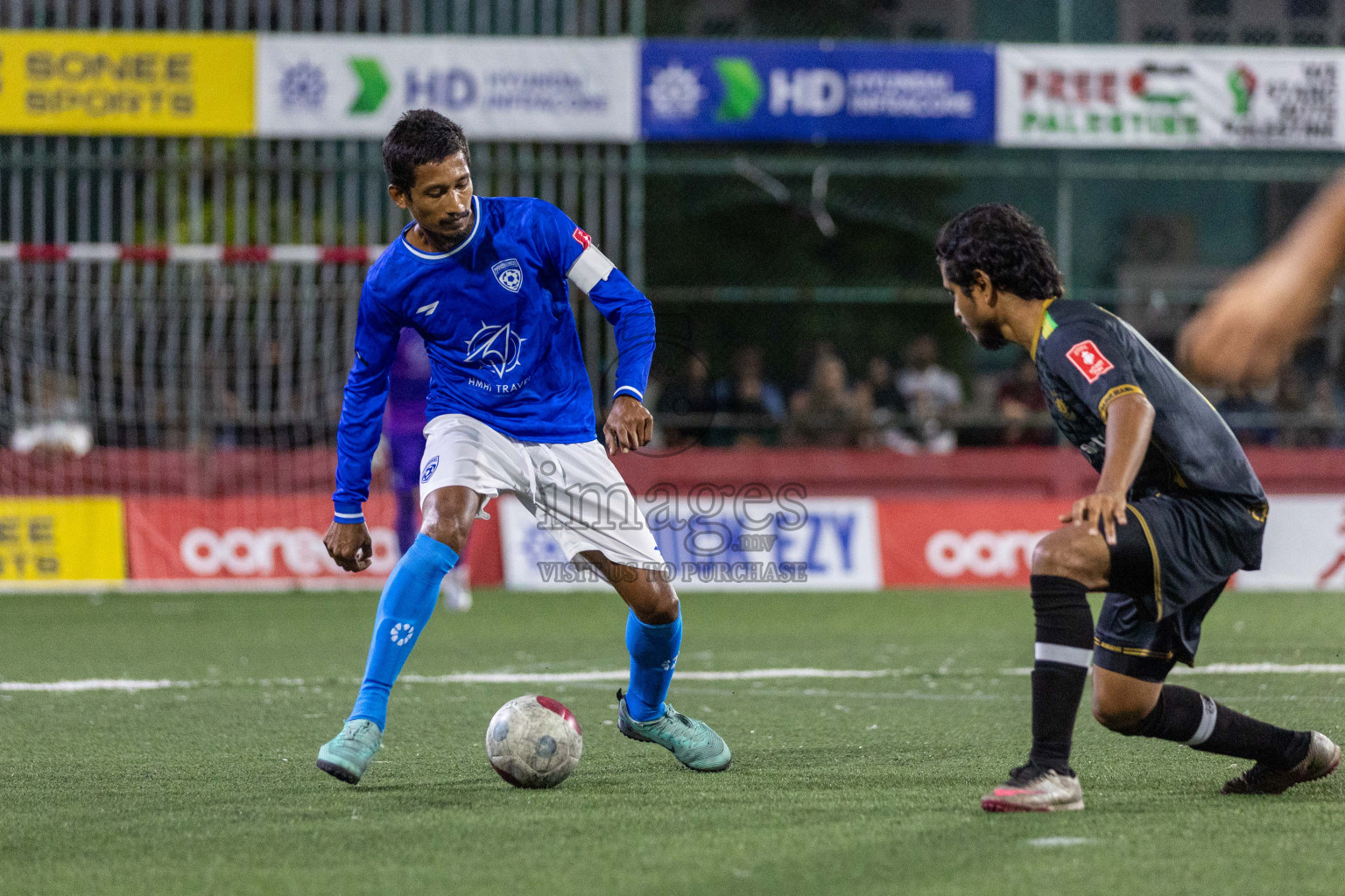 ADh Mandhoo VS ADh Mahibadhoo in Day 12 of Golden Futsal Challenge 2024 was held on Friday, 26th January 2024, in Hulhumale', Maldives Photos: Nausham Waheed / images.mv