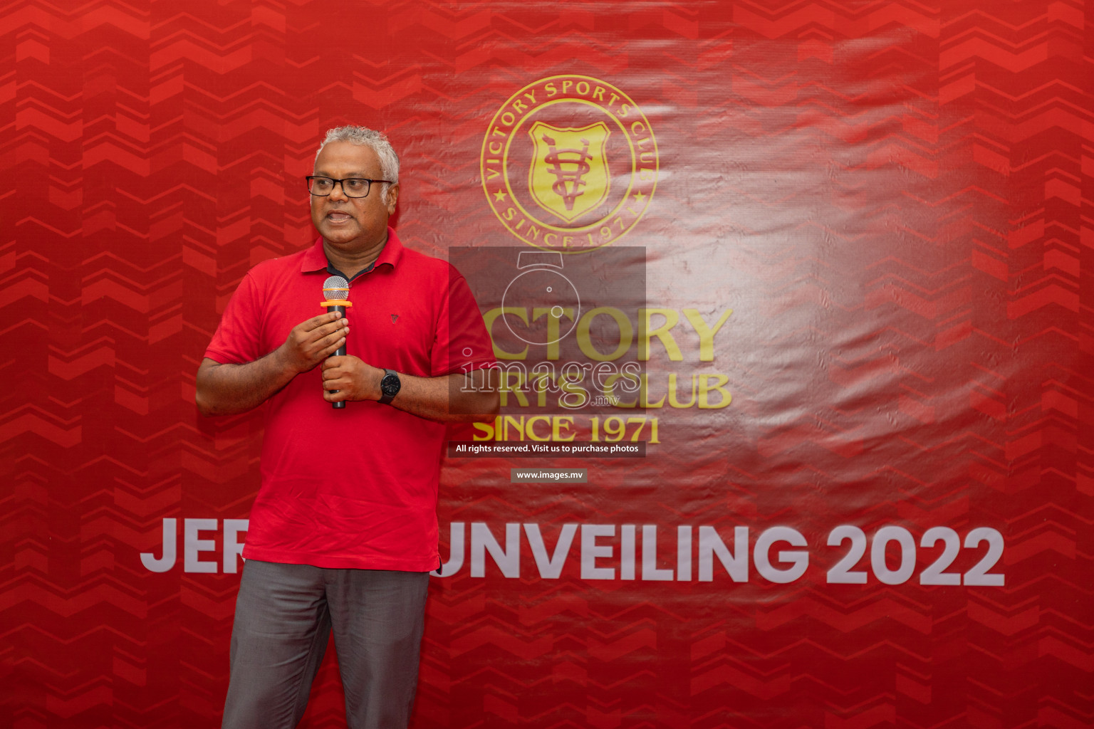 Victory Sports Club Jersey Unveiling 2022 on 14th July 2022, held in Jamaaludheen School Hall, Male', Maldives  Photos: Hassan Simah / Images.mv