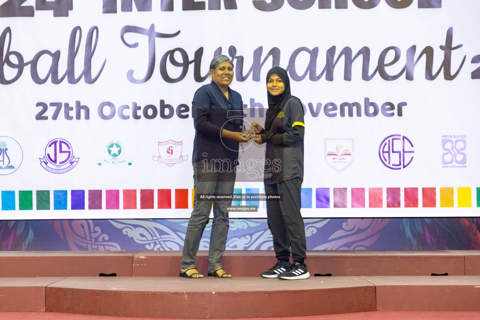 Final of 24th Interschool Netball Tournament 2023 was held in Social Center, Male', Maldives on 7th November 2023. Photos: Nausham Waheed / images.mv