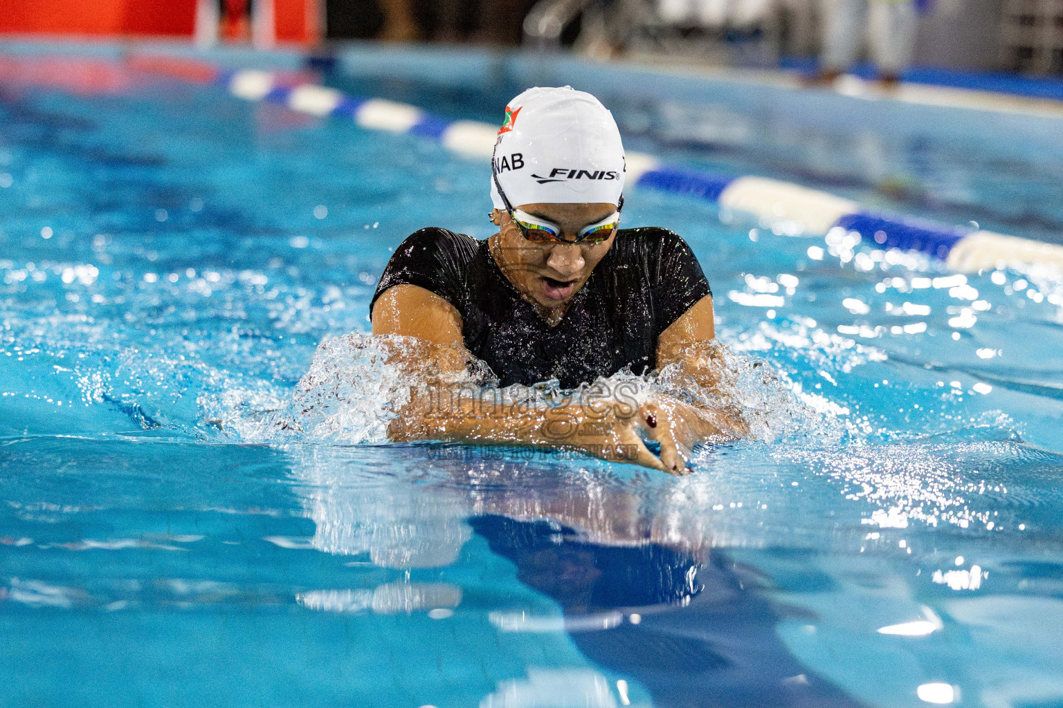 Day 5 of National Swimming Competition 2024 held in Hulhumale', Maldives on Tuesday, 17th December 2024. Photos: Hassan Simah / images.mv