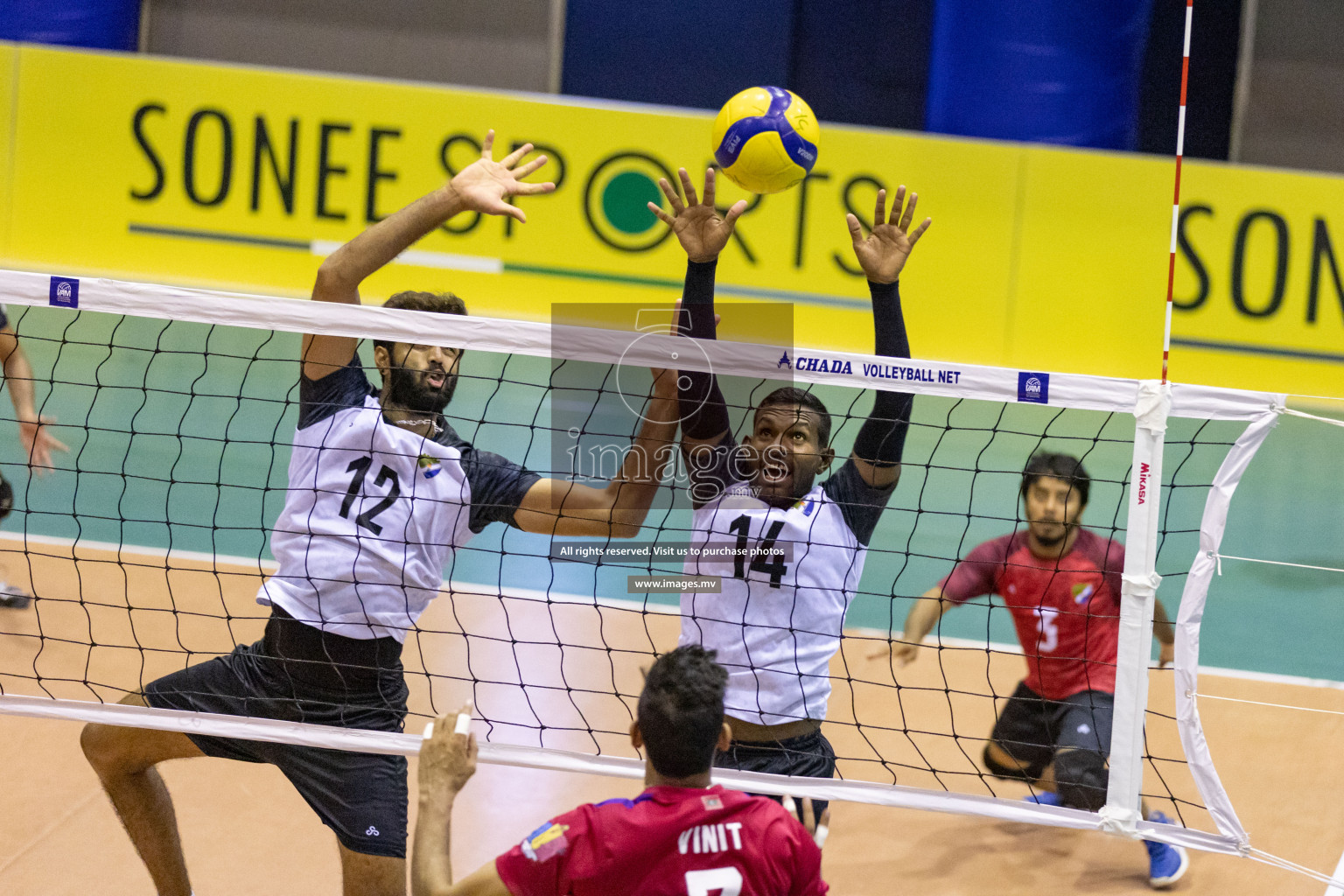 Sports Club City vs Dhivehi Sifainge Club in the Finals of National Volleyball Tournament 2022 on Thursday, 07th July 2022, held in Social Center, Male', Maldives