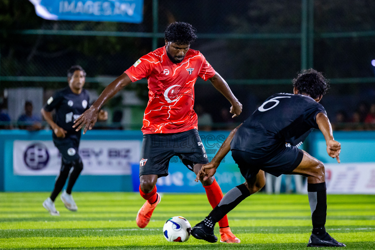 Much Black vs Raiymandhoo FC in Day 3 of Laamehi Dhiggaru Ekuveri Futsal Challenge 2024 was held on Sunday, 28th July 2024, at Dhiggaru Futsal Ground, Dhiggaru, Maldives Photos: Nausham Waheed / images.mv