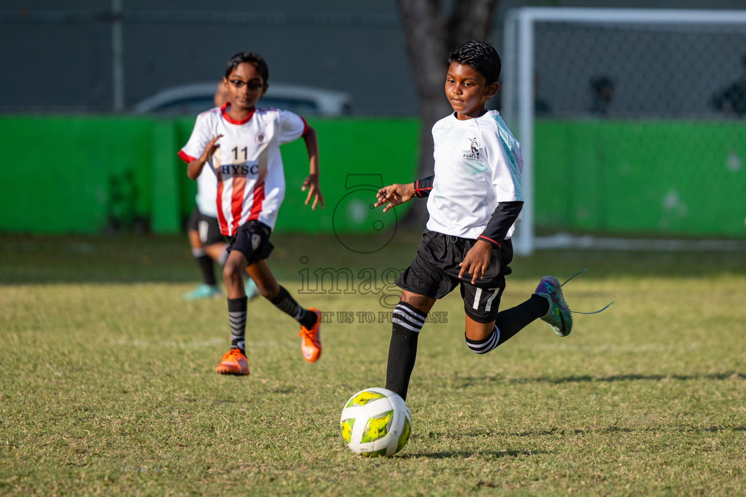 Day 2 of MILO Academy Championship 2025 was held on Friday, 14th February 2025 in Henveiru Stadium. 
Photos: Hassan Simah / Images.mv