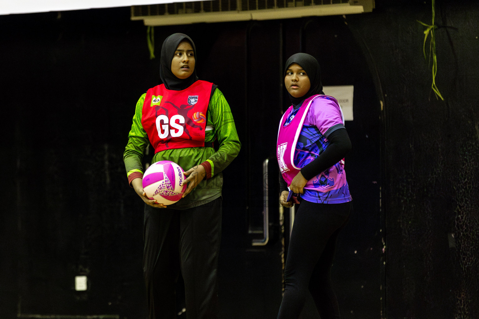 N Sports Academy vs FIONTI Sports Academy in Day 5 of 3rd Netball Junior Championship, held at Social Center on Thursday 23rd January 2025 . Photos: Shuu Abdul Sattar / images.mv