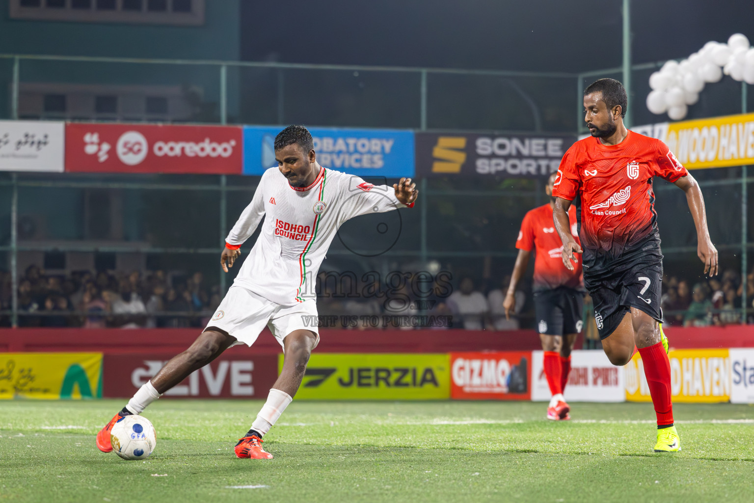 L Gan vs L Isdhoo in Laamu Atoll Finals Day 26 of Golden Futsal Challenge 2025 was held on Thursday , 30th January 2025, in Hulhumale', Maldives. Photos: Ismail Thoriq / images.mv