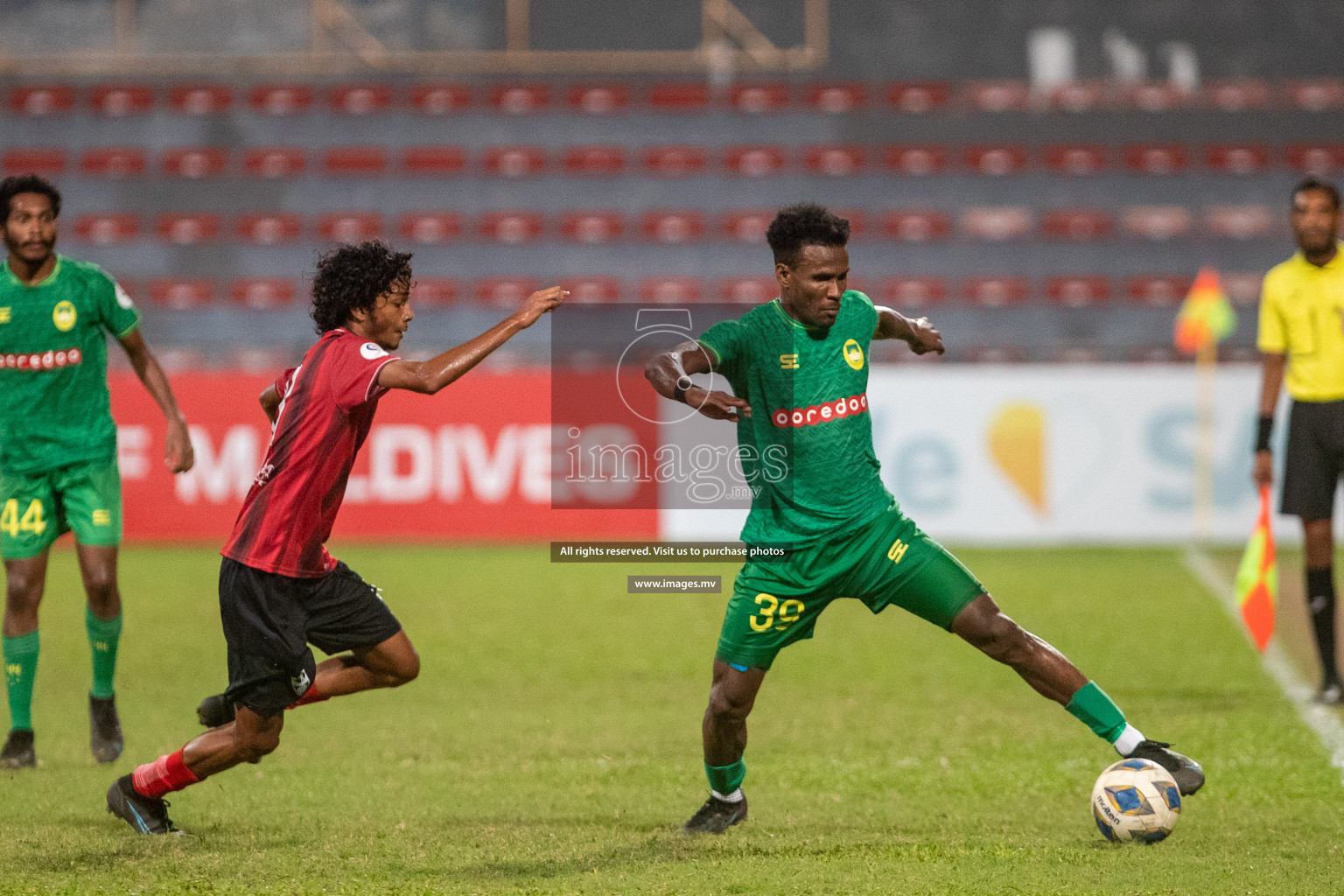 Maziya SR vs TC Sports Club in Ooredoo Dhivehi Premier League 2021/22 on 16th July 2022, held in National Football Stadium, Male', Maldives Photos: Ismail Thoriq/ Images mv