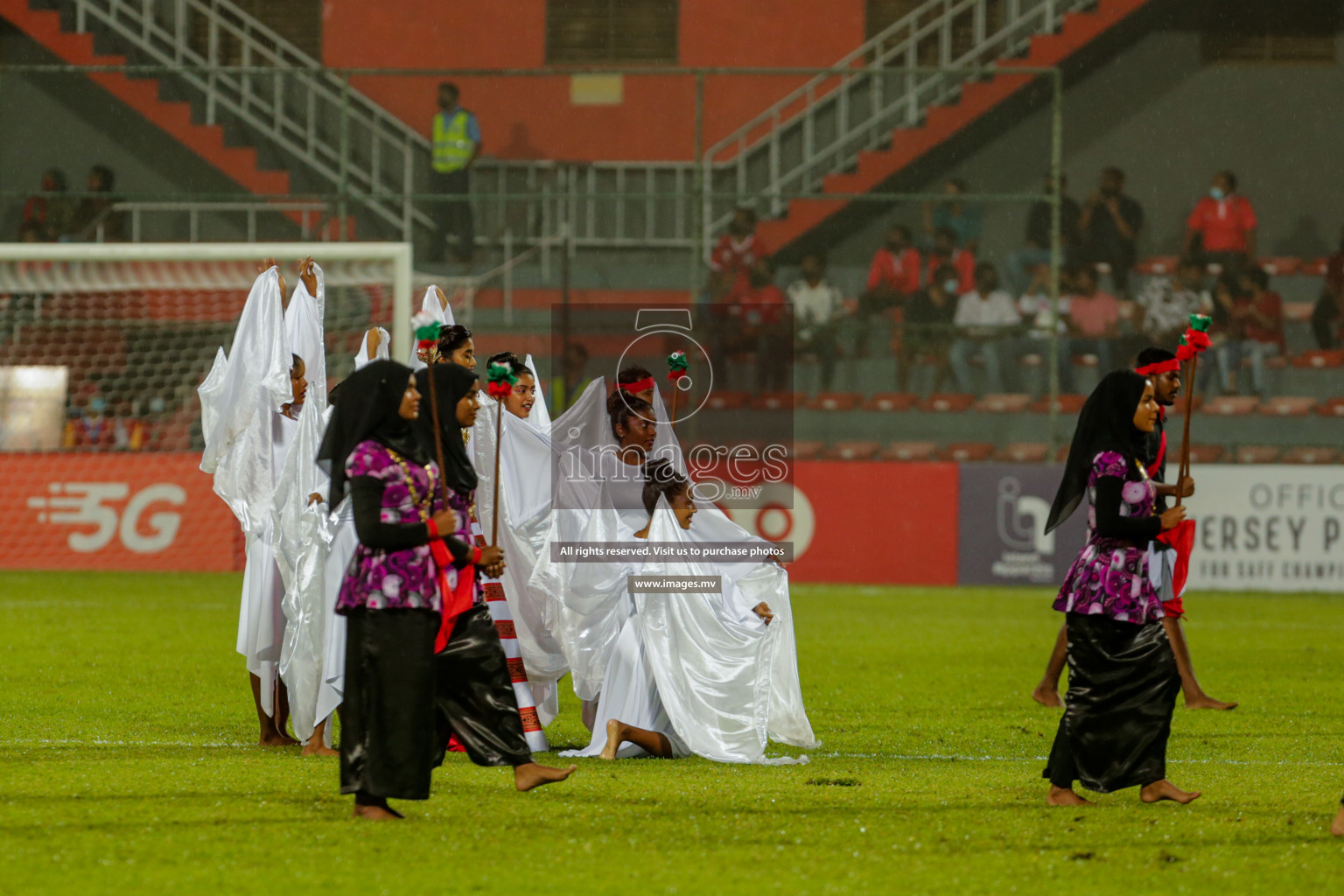 Opening Ceremony of SAFF Championship 2021 held on 1st October 2021 in Galolhu National Stadium, Male', Maldives