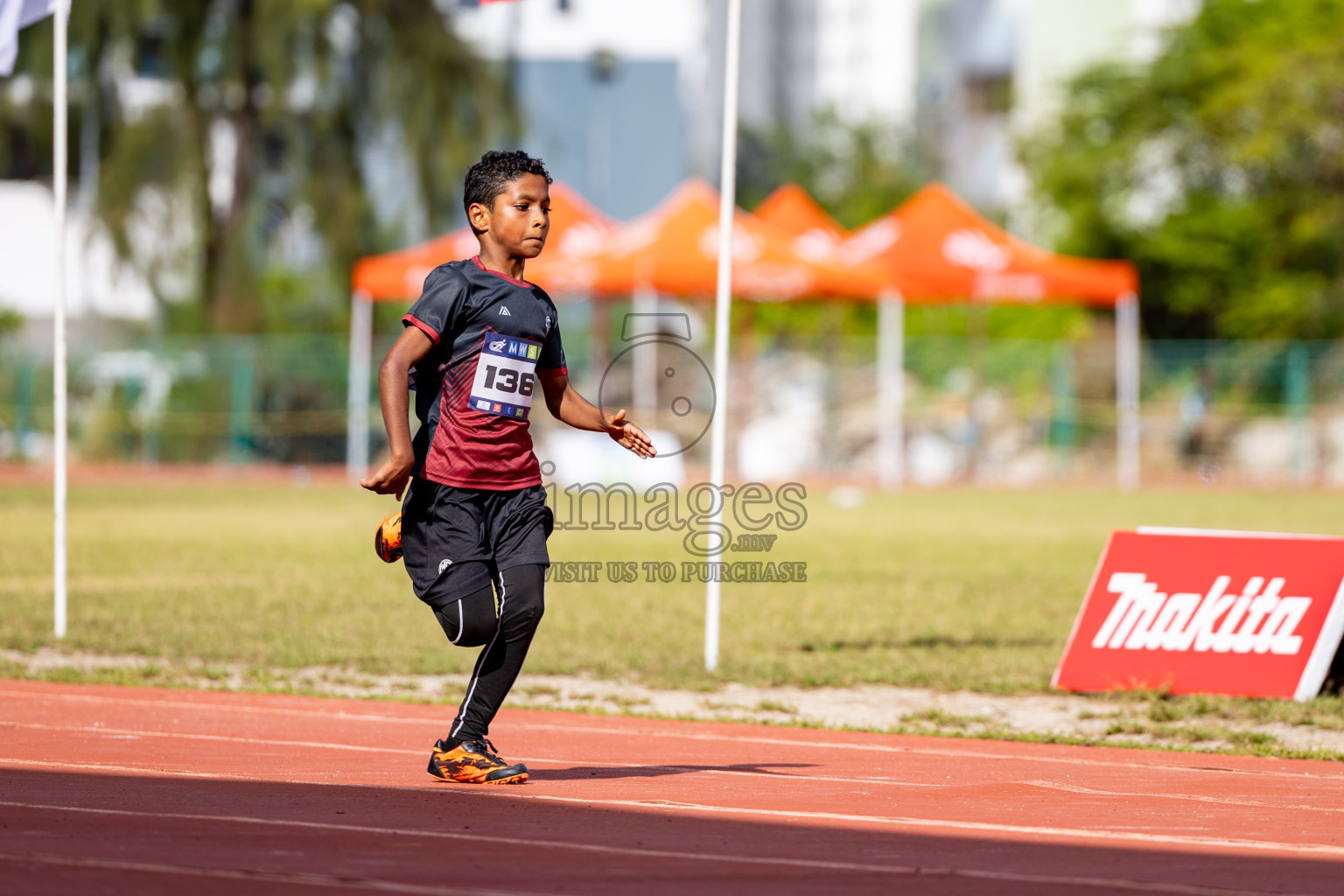 Day 2 of MWSC Interschool Athletics Championships 2024 held in Hulhumale Running Track, Hulhumale, Maldives on Sunday, 10th November 2024. 
Photos by: Hassan Simah / Images.mv