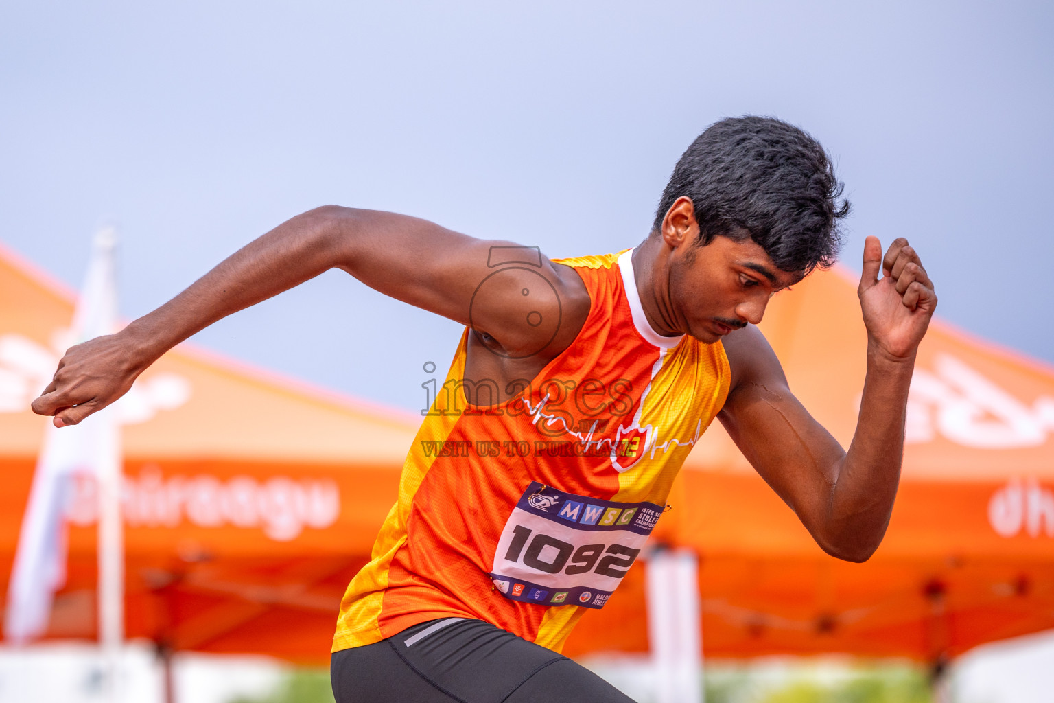 Day 6 of MWSC Interschool Athletics Championships 2024 held in Hulhumale Running Track, Hulhumale, Maldives on Thursday, 14th November 2024. Photos by: Ismail Thoriq / Images.mv