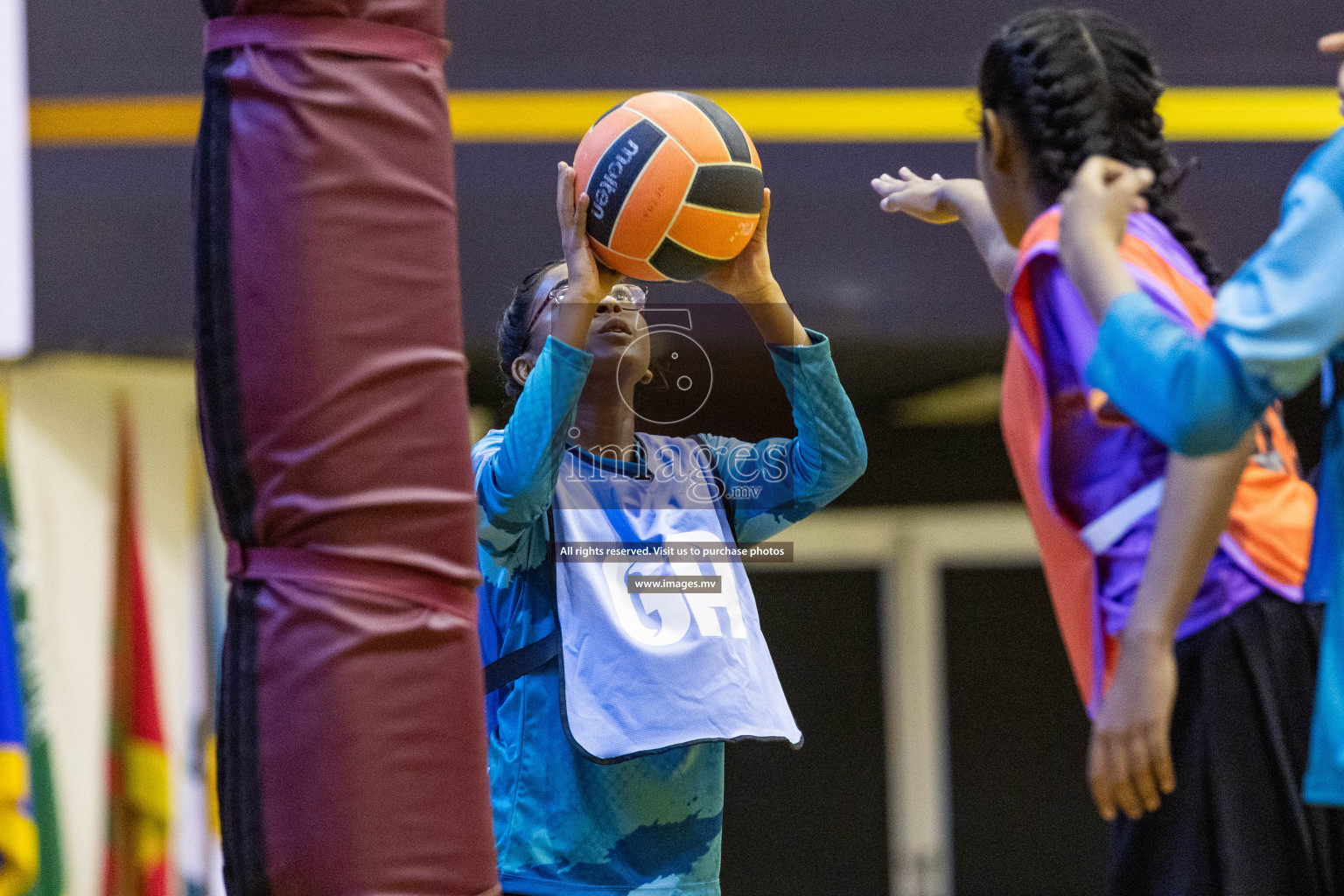 Day3 of 24th Interschool Netball Tournament 2023 was held in Social Center, Male', Maldives on 29th October 2023. Photos: Nausham Waheed, Mohamed Mahfooz Moosa / images.mv