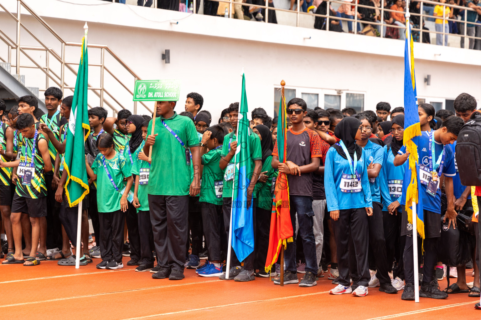 Day 6 of MWSC Interschool Athletics Championships 2024 held in Hulhumale Running Track, Hulhumale, Maldives on Thursday, 14th November 2024. Photos by: Ismail Thoriq / Images.mv