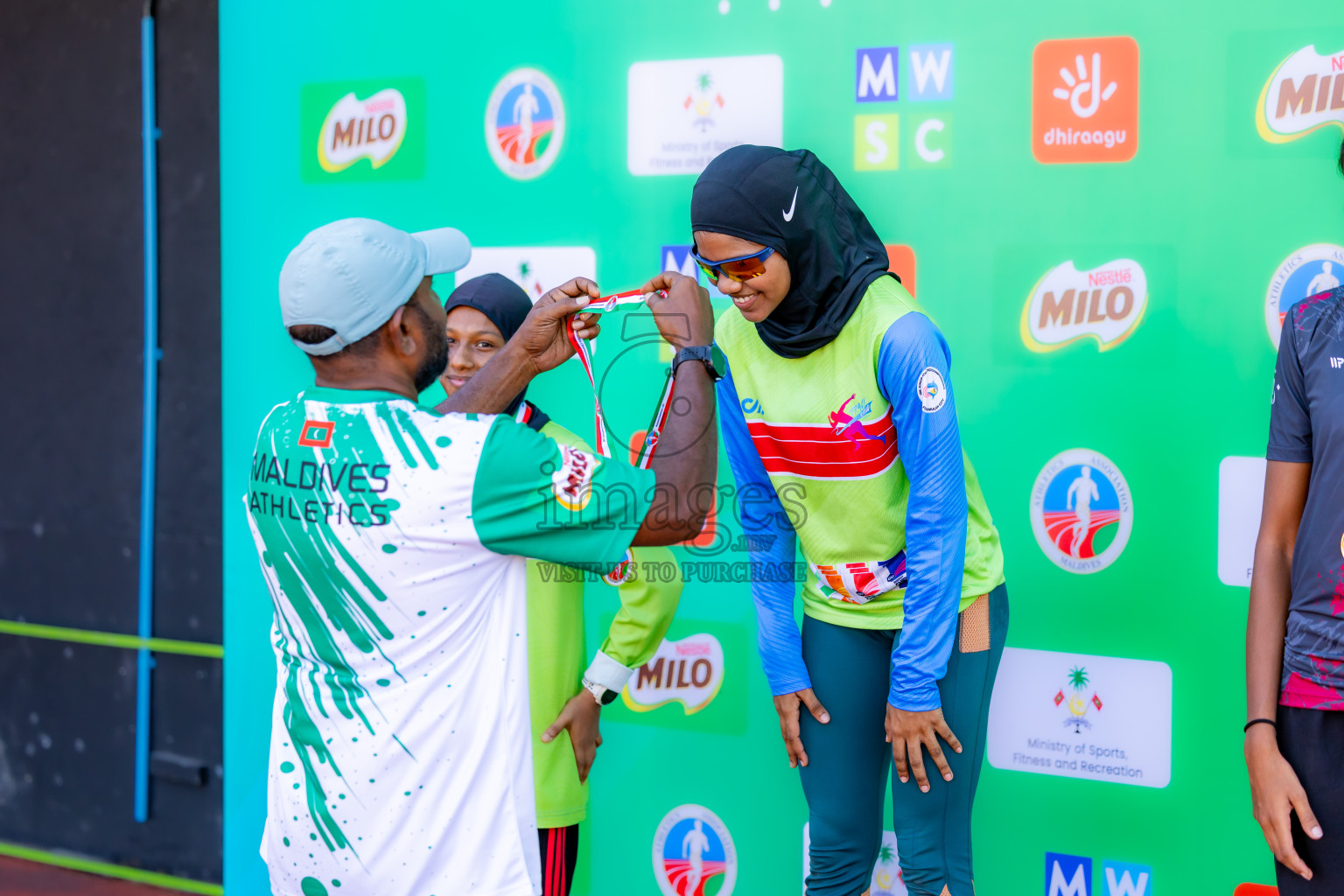 Day 1 of 12th Milo Association Championships was held in Ekuveni Track at Male', Maldives on Thursday, 24th April 2025. Photos: Nausham Waheed  / images.mv
