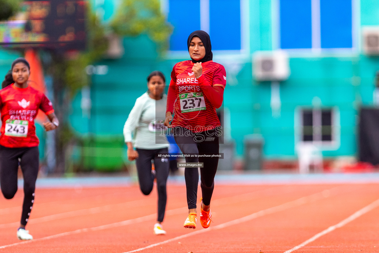 Day 2 of National Athletics Championship 2023 was held in Ekuveni Track at Male', Maldives on Friday, 24th November 2023. Photos: Nausham Waheed / images.mv