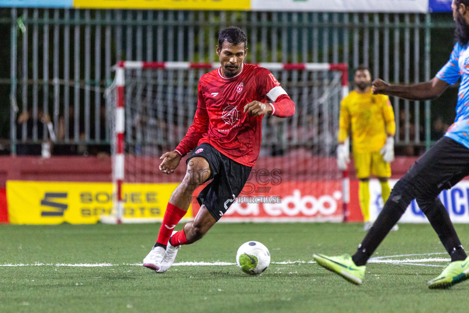 ADh Mahibadhoo vs ADh Hangnaameedhoo in Day 7 of Golden Futsal Challenge 2024 was held on Saturday, 20th January 2024, in Hulhumale', Maldives Photos: Nausham Waheed / images.mv