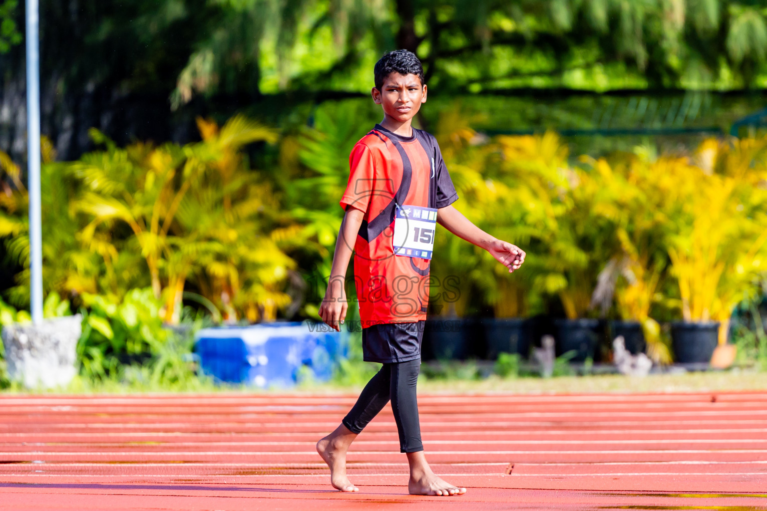 Day 3 of MWSC Interschool Athletics Championships 2024 held in Hulhumale Running Track, Hulhumale, Maldives on Monday, 11th November 2024. Photos by:  Nausham Waheed / Images.mv