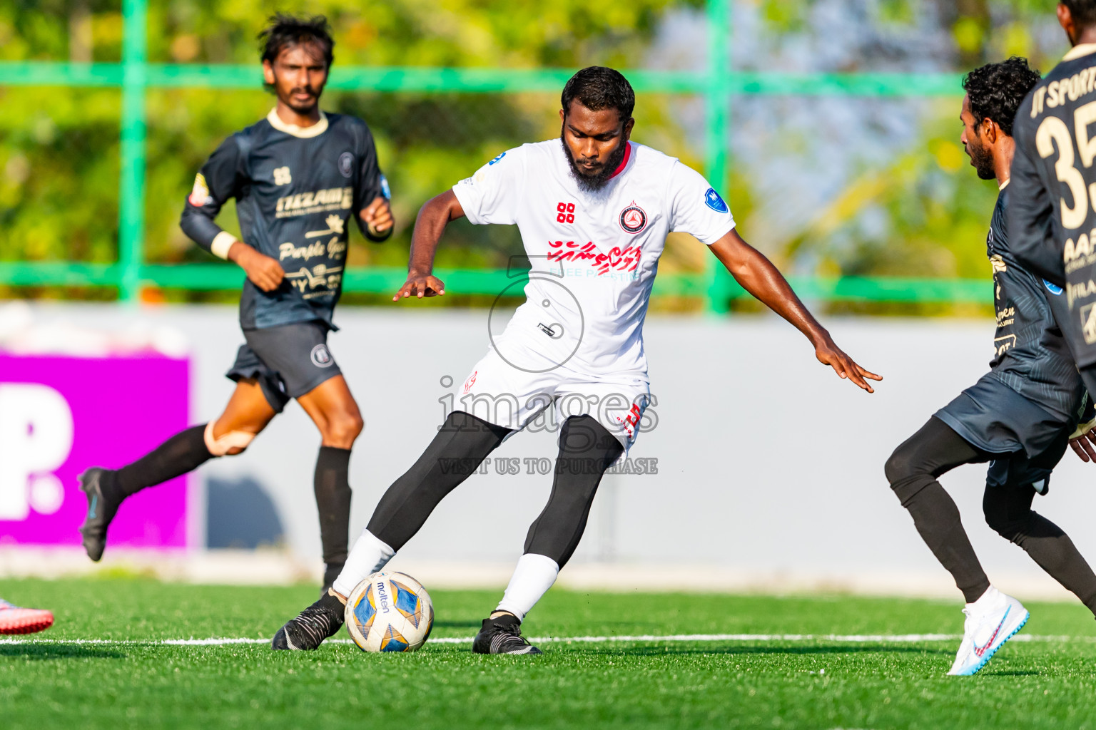 Furious FC vs JT Sports from Manadhoo Council Cup 2024 in N Manadhoo Maldives on Saturday, 24th February 2023. Photos: Nausham Waheed / images.mv