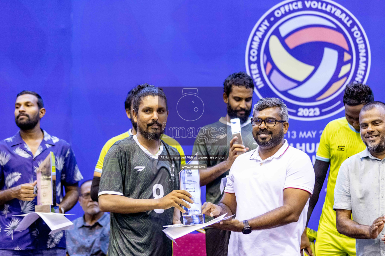 Final of Inter Company-Office Volleyball Tournament 2023 was held in Social Center, Male', Maldives on Saturday, 20th May 2023.  Photos: Ismail Thoriq / images.mv