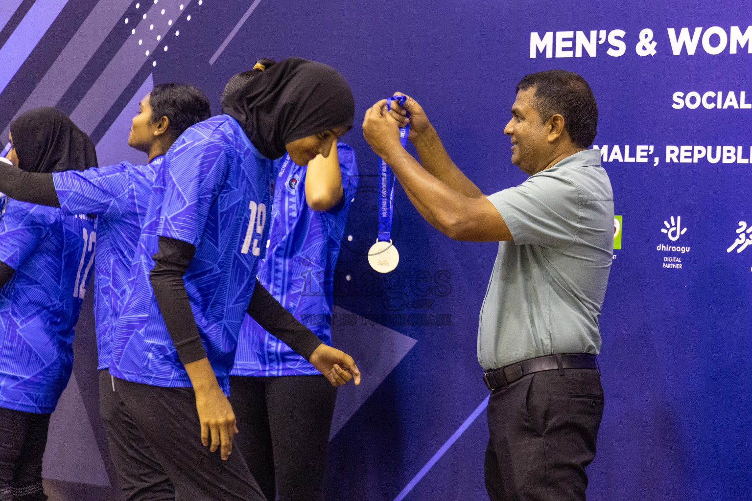 Final of Women's Division of Volleyball Association Cup 2023 held in Male', Maldives on Monday, 25th December 2023 at Social Center Indoor Hall Photos By: Nausham Waheed /images.mv