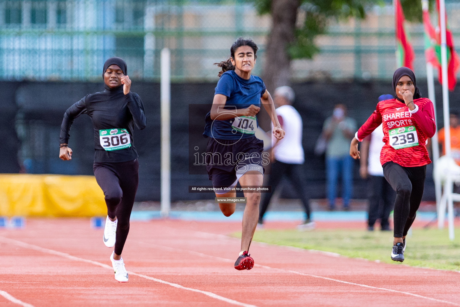 Day 1 of National Athletics Championship 2023 was held in Ekuveni Track at Male', Maldives on Thursday 23rd November 2023. Photos: Nausham Waheed / images.mv