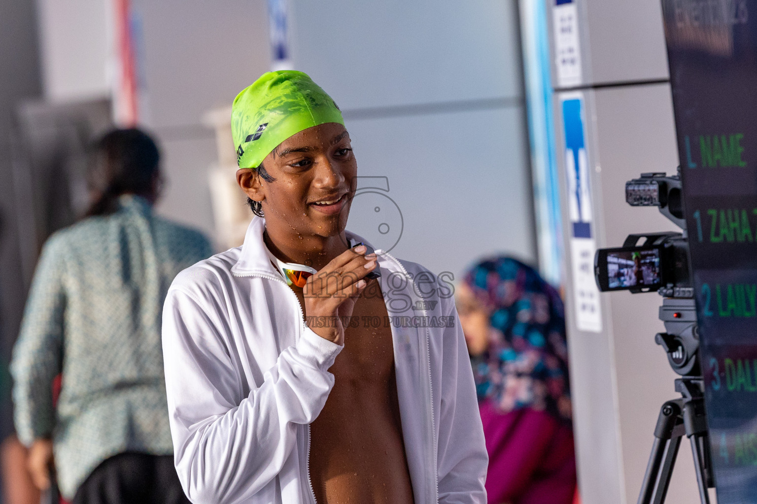 Day 4 of 20th Inter-school Swimming Competition 2024 held in Hulhumale', Maldives on Tuesday, 15th October 2024. Photos: Ismail Thoriq / images.mv