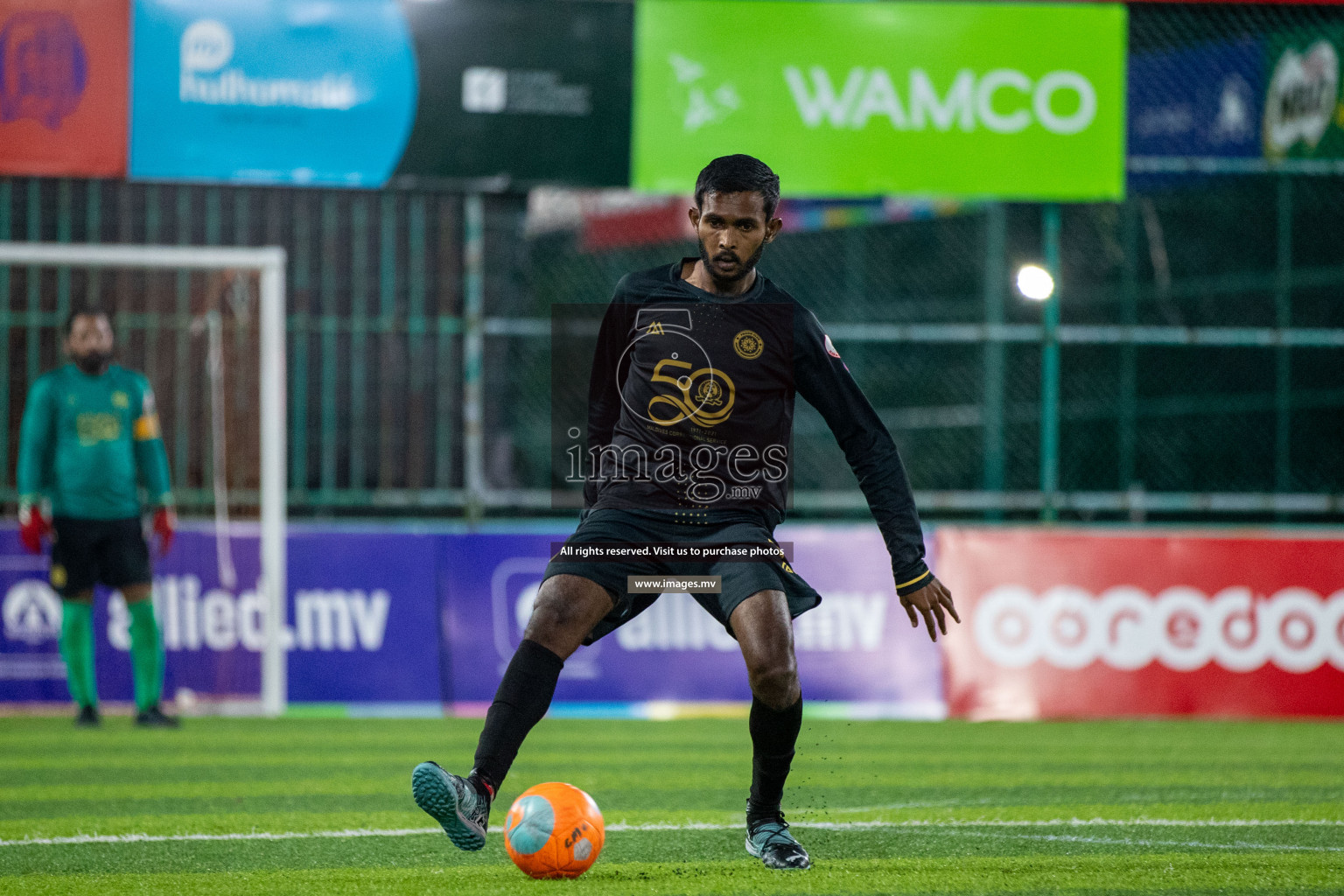 Prison Club vs MACL in the Quarter Finals of Club Maldives 2021 held at Hulhumale;, on 12th December 2021 Photos: Ismail Thoriq / images.mv