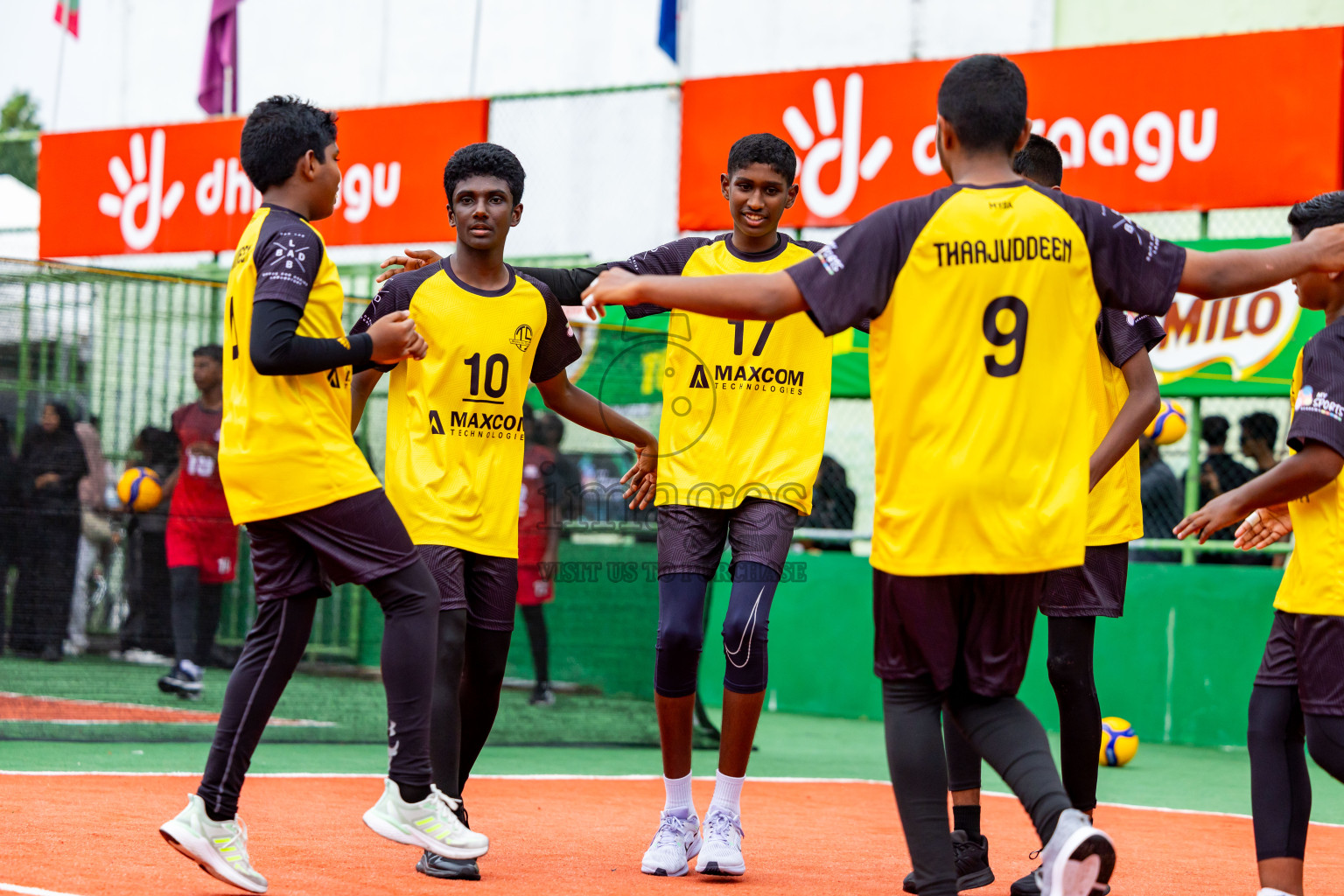 Day 2 of Interschool Volleyball Tournament 2024 was held in Ekuveni Volleyball Court at Male', Maldives on Sunday, 24th November 2024. Photos: Nausham Waheed / images.mv