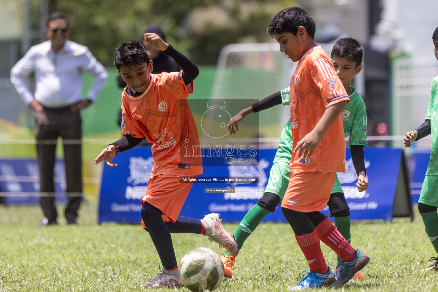 Day 1 of Nestle kids football fiesta, held in Henveyru Football Stadium, Male', Maldives on Wednesday, 11th October 2023 Photos: Shut Abdul Sattar/ Images.mv