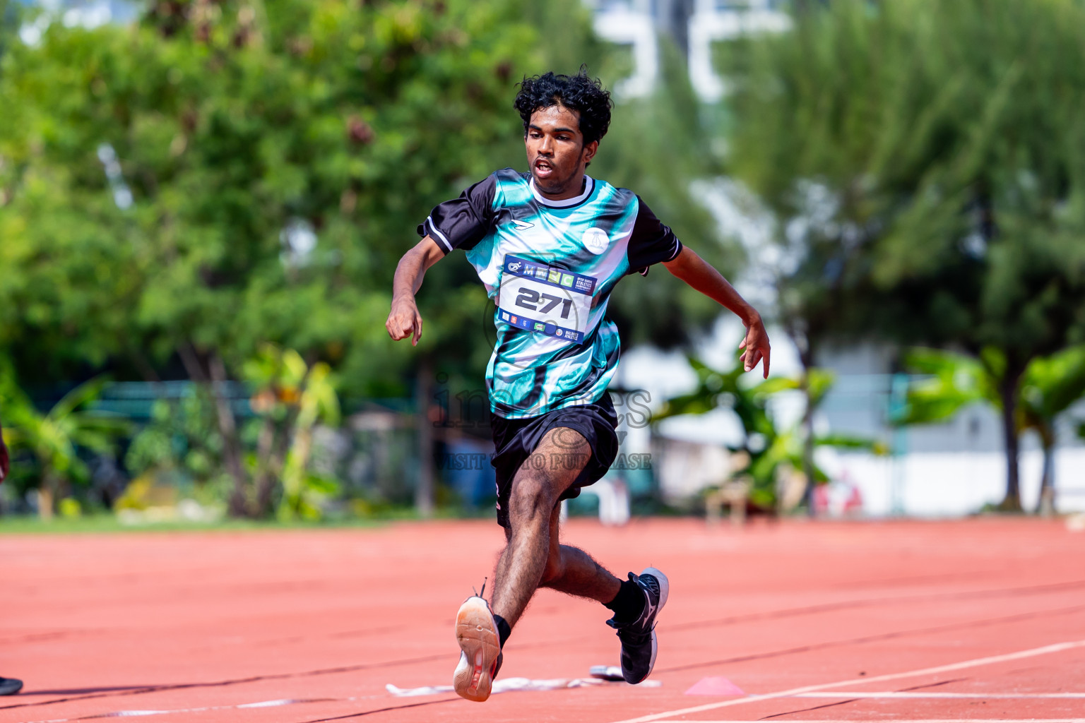 Day 3 of MWSC Interschool Athletics Championships 2024 held in Hulhumale Running Track, Hulhumale, Maldives on Monday, 11th November 2024. Photos by:  Nausham Waheed / Images.mv