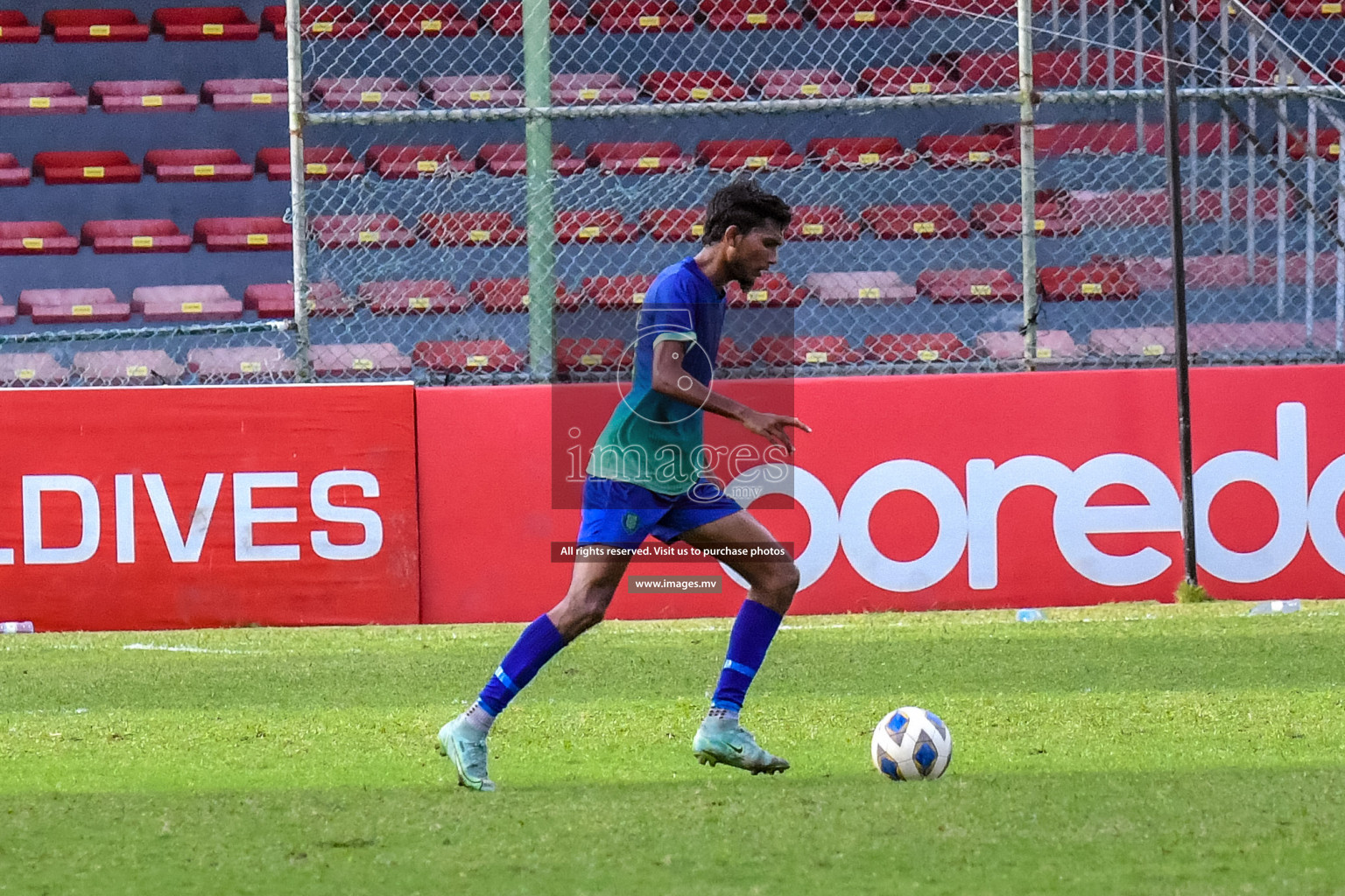 Super United Sports vs Buru Sports Club in Dhivehi Premier League Qualification 22 on 24th Aug 2022, held in National Football Stadium, Male', Maldives Photos: Nausham Waheed / Images.mv