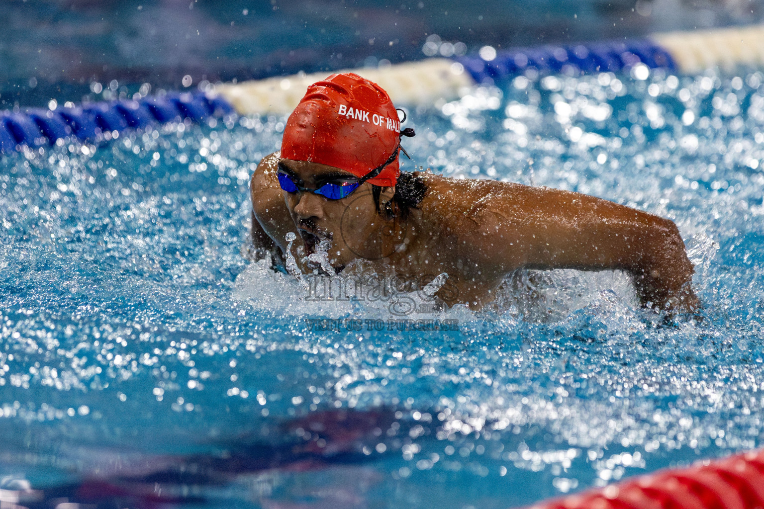 Day 2 of National Swimming Competition 2024 held in Hulhumale', Maldives on Saturday, 14th December 2024. Photos: Hassan Simah / images.mv