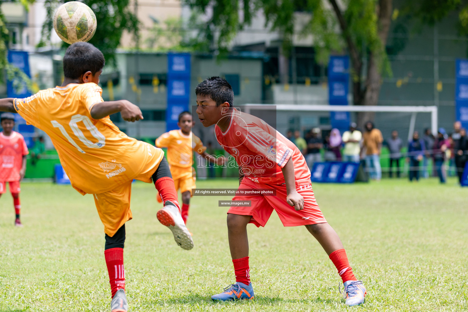 Day 1 of Milo kids football fiesta, held in Henveyru Football Stadium, Male', Maldives on Wednesday, 11th October 2023 Photos: Nausham Waheed/ Images.mv