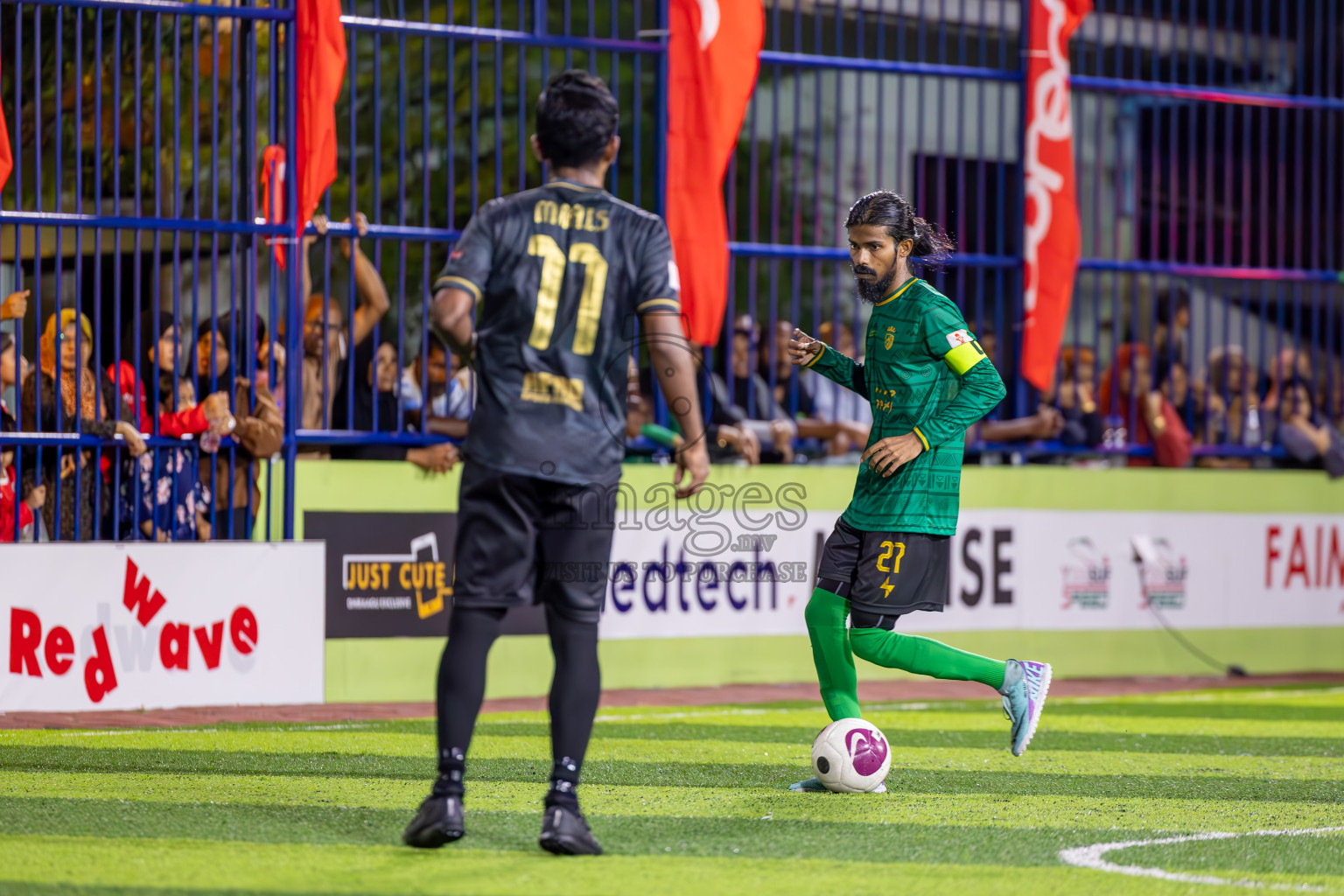 Muring FC vs Afro SC in Semi Final of Eydhafushi Futsal Cup 2024 was held on Monday , 15th April 2024, in B Eydhafushi, Maldives Photos: Ismail Thoriq / images.mv